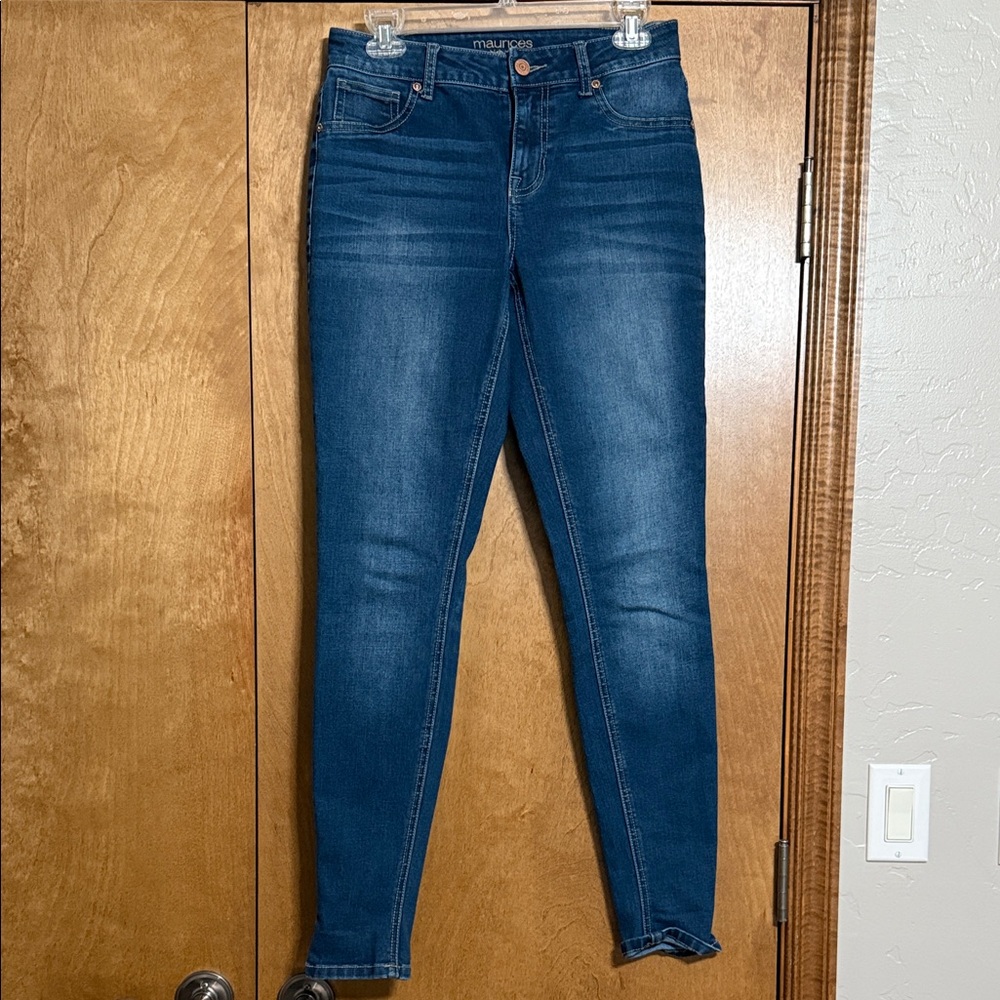 Maurices Women's Dark Blue Skinny Jeans
